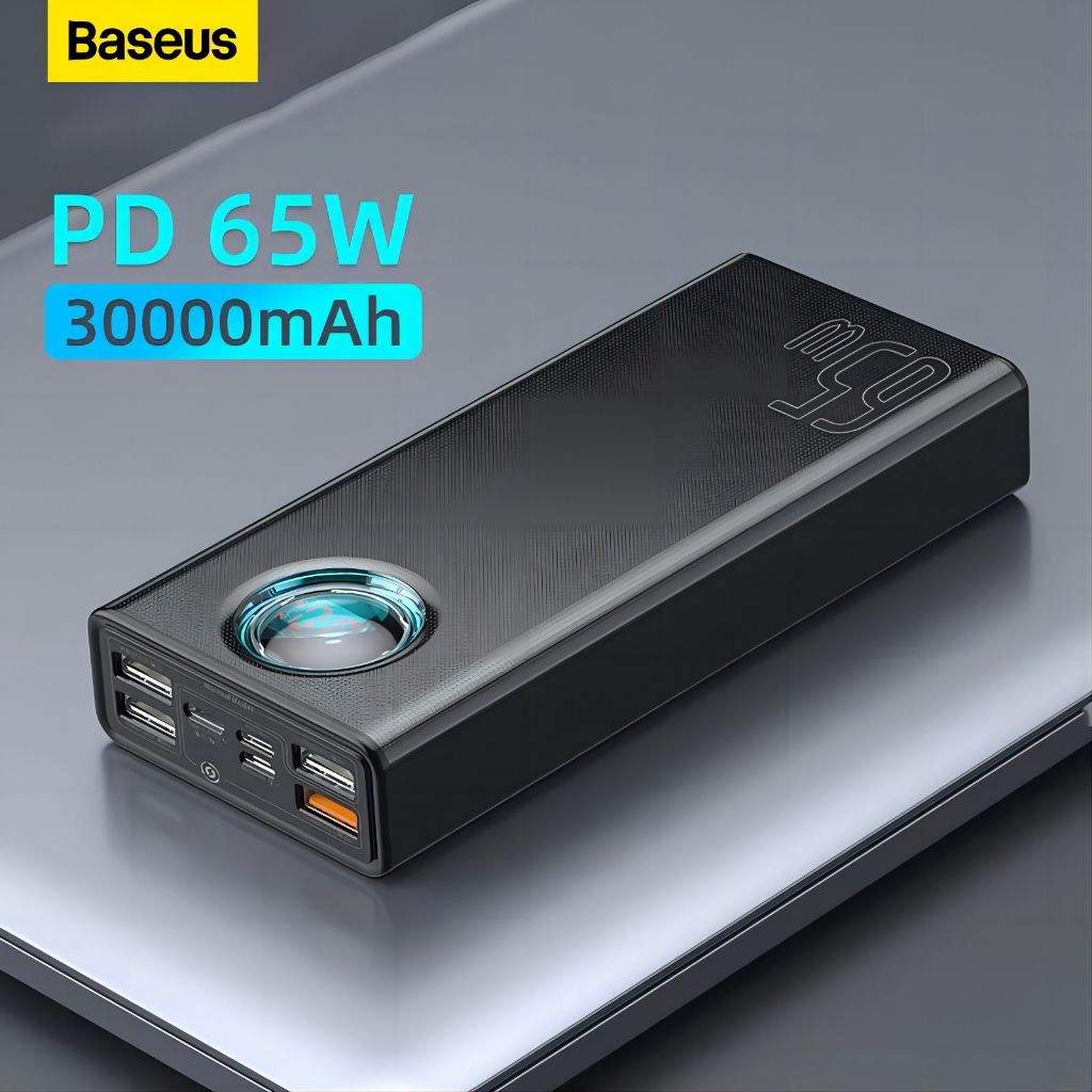 Baseus 30000mAh 65W Fast Charging Power Bank Digital Display Powerbank (Including: 100W 1m Charging Cable)